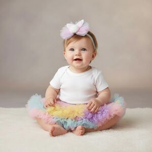 Baby Essentials Bunny Headband & Tutu Skirt Set Baby Girl Gift Set 3-12 Months